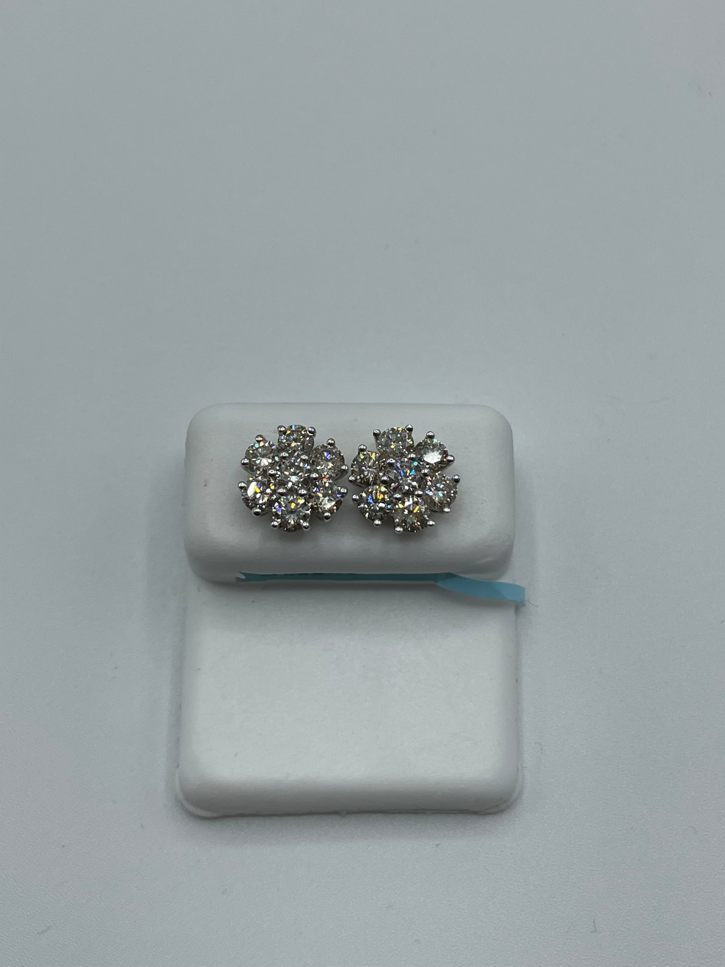 14k white gold 2.06 carat Diamond 9.2mm