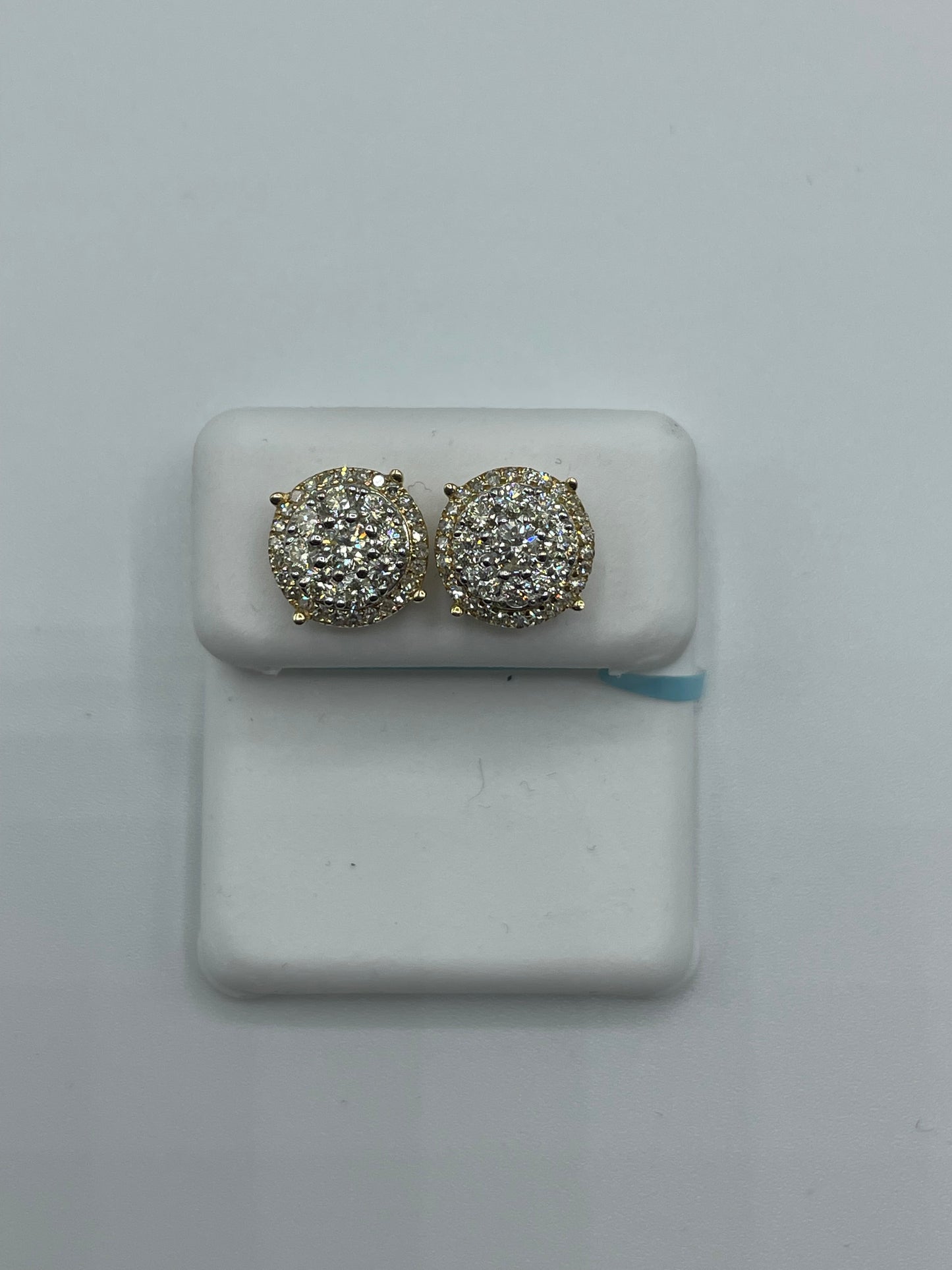 14k yellow gold .94 carat Diamond 8.8mm