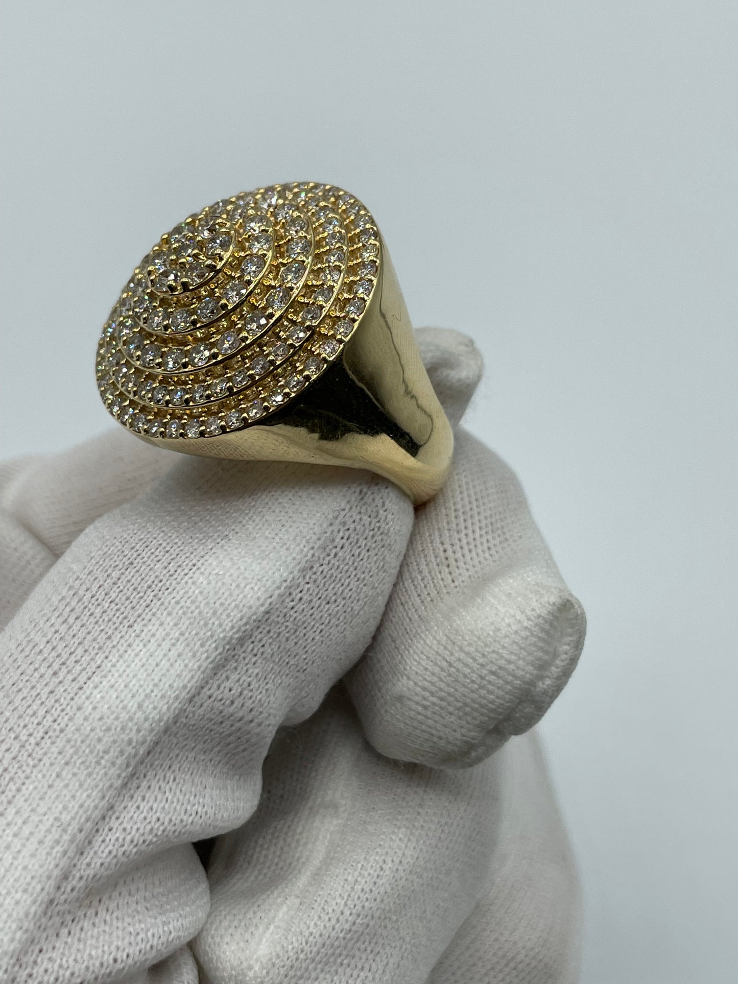 14k yellow gold 3.2 carats diamond 15 grams