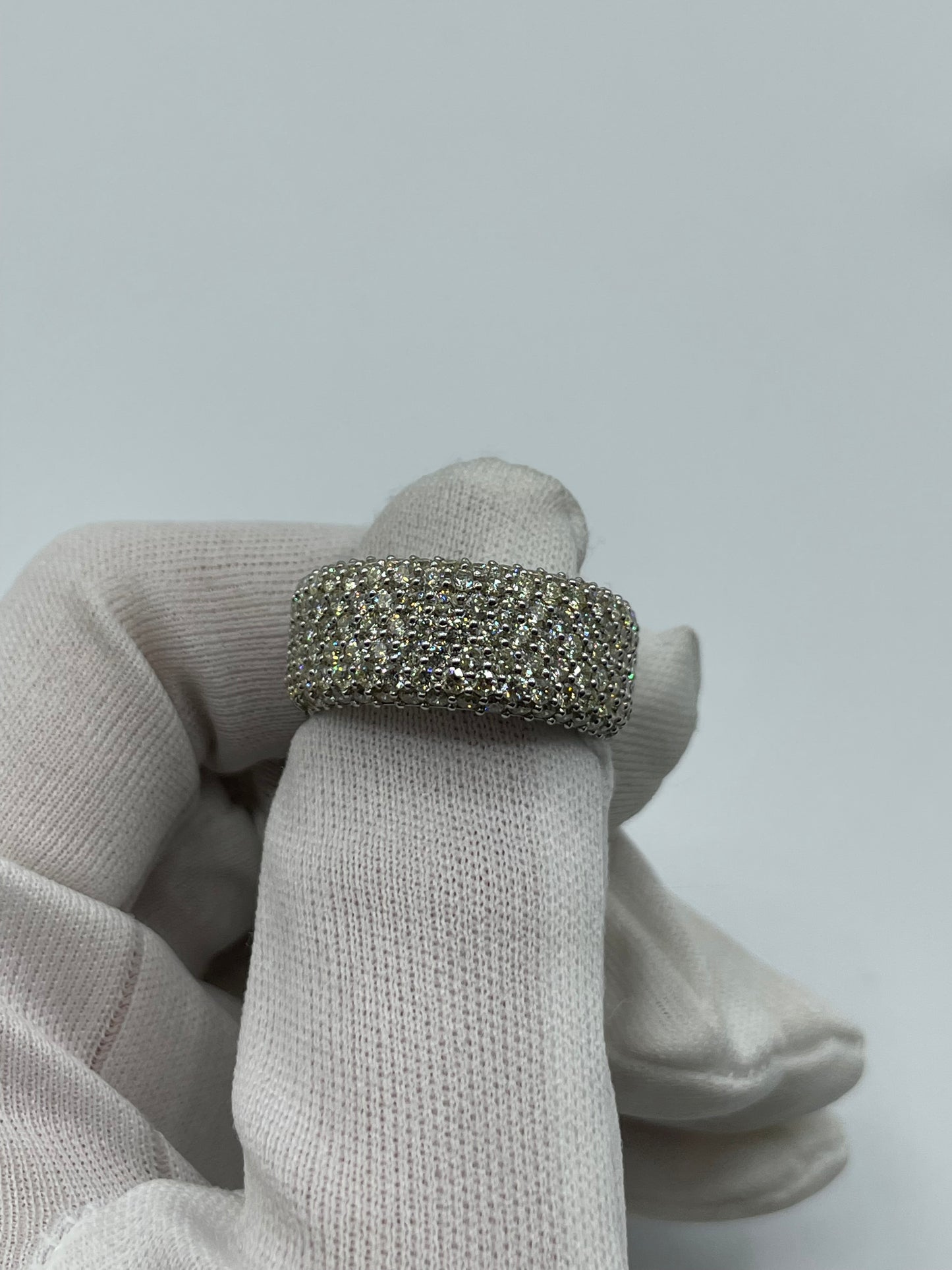 14k white gold 4.2 carats diamond 9.1 grams