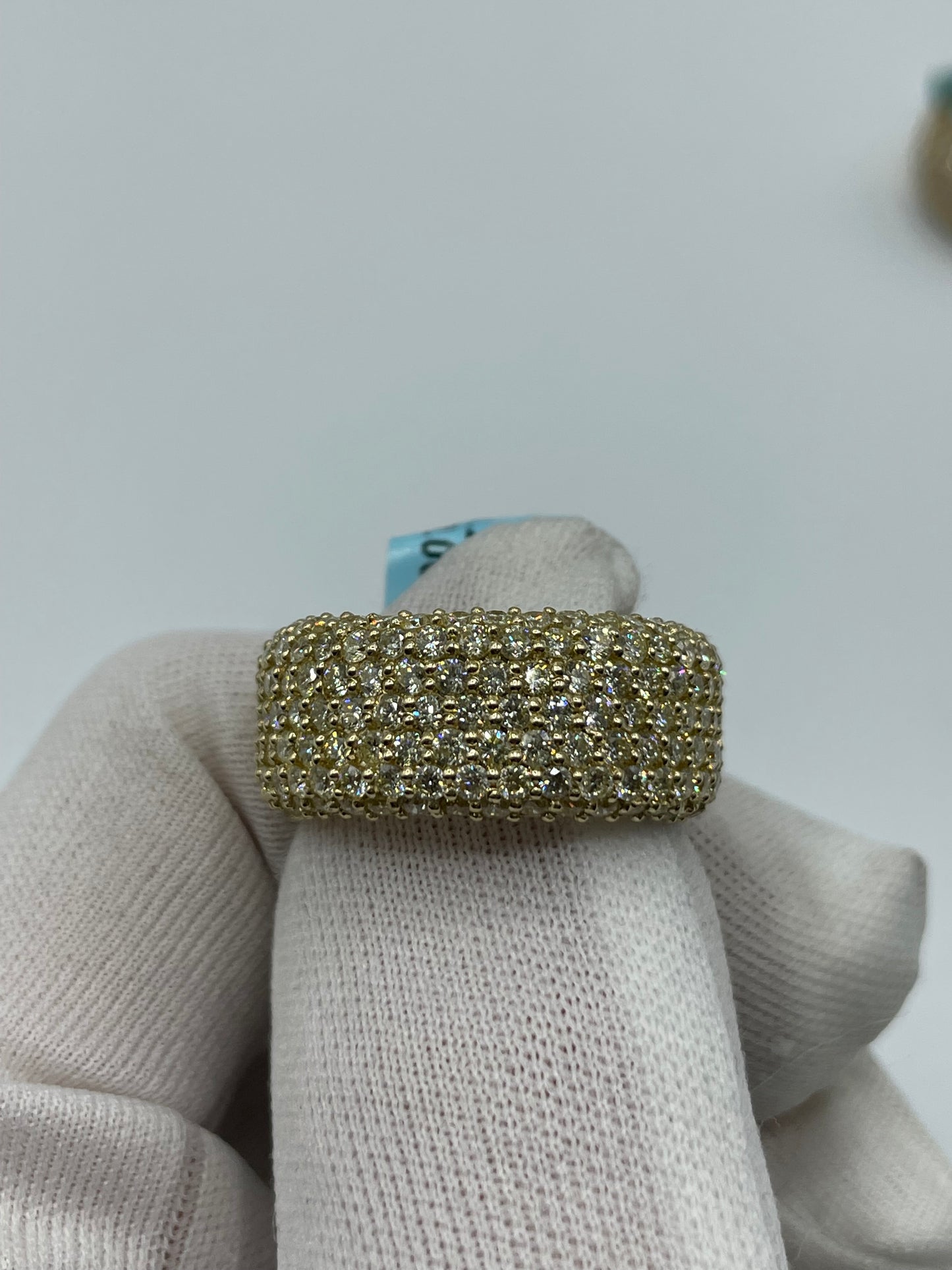 14k yellow gold 4.2 carats diamond 9 grams