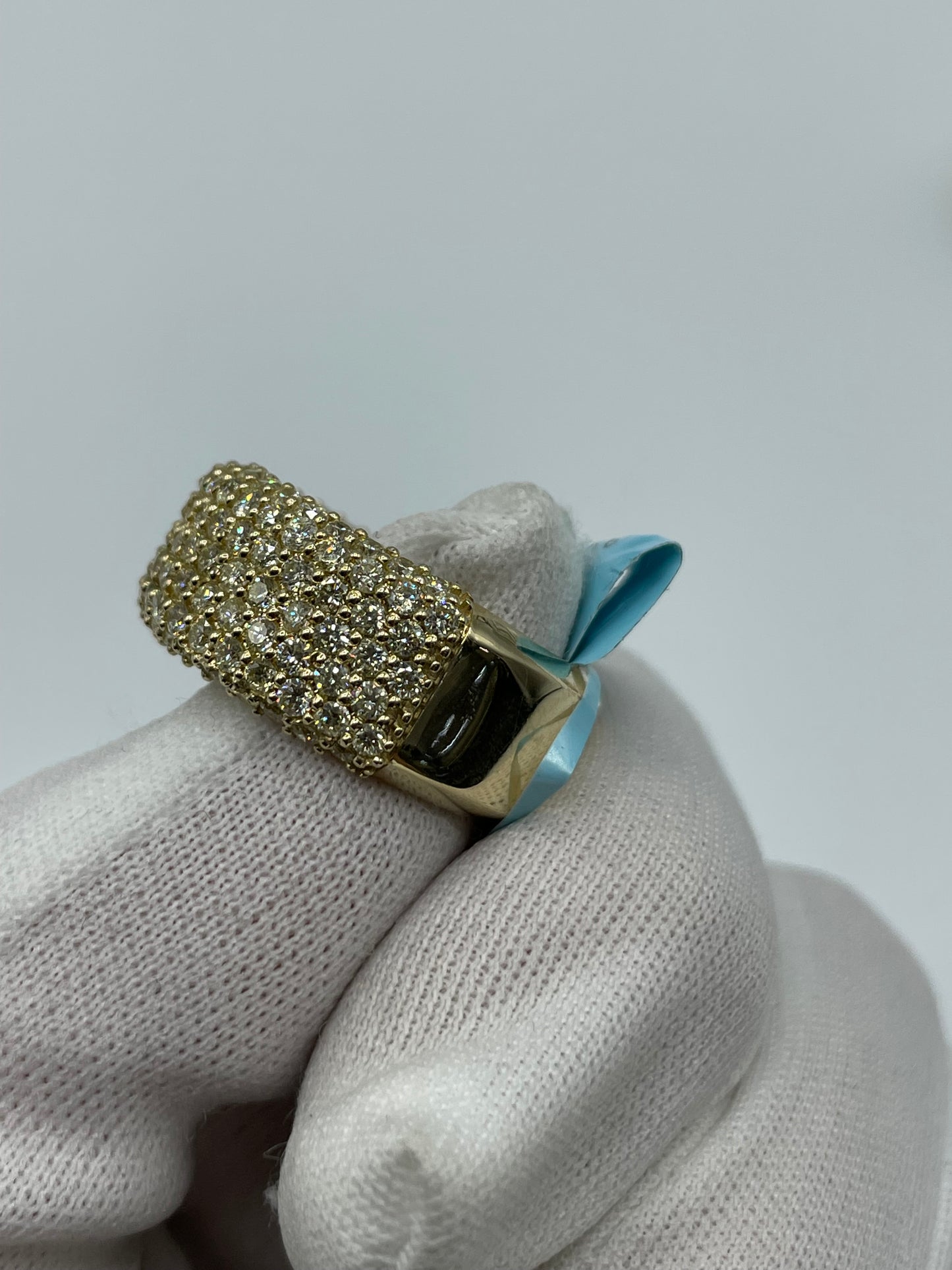 14k yellow gold 4.2 carats diamond 9 grams