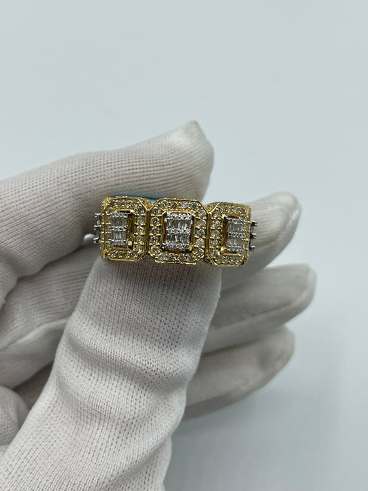 14k yellow gold 7 carats diamond 11.6 grams