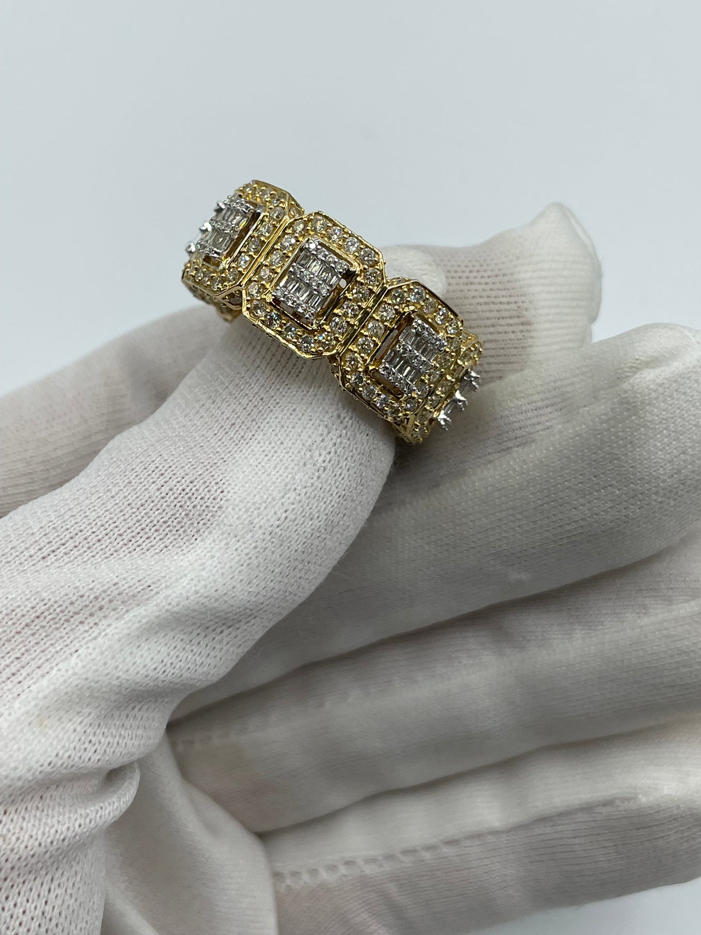 14k yellow gold 7 carats diamond 11.6 grams