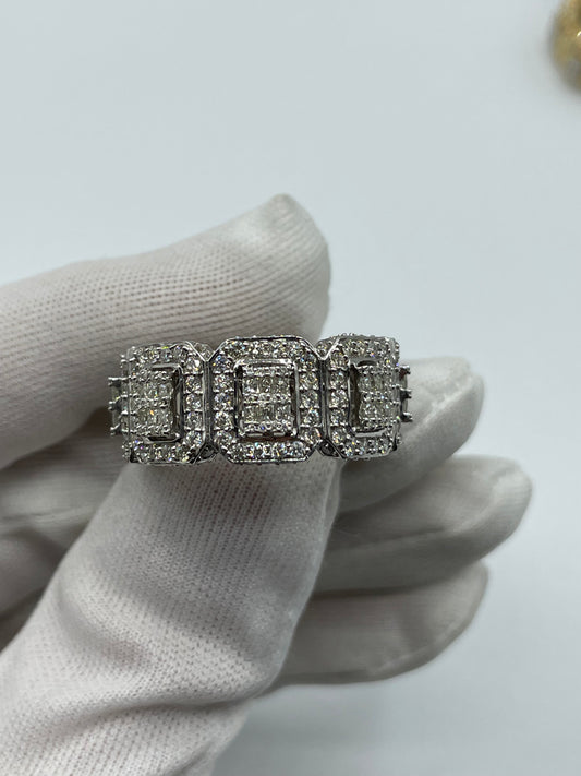 14k white gold 7 carats diamond 12 grams