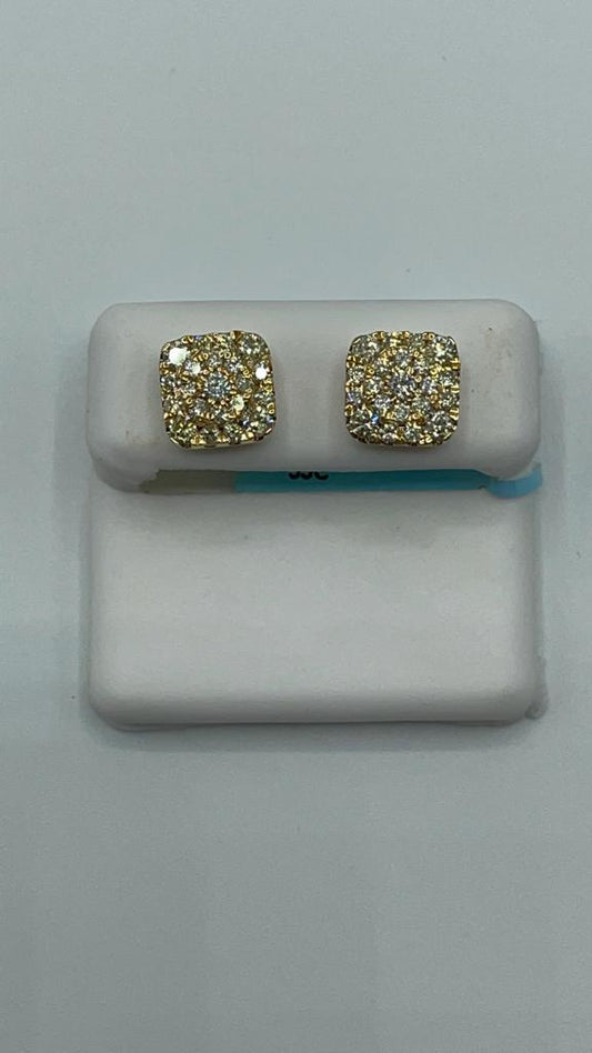 14k yellow gold 1.55 carat 9.5mm