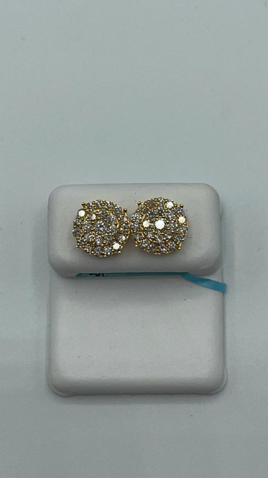 14k yellow gold 1.2 carat Diamond 9.2mm