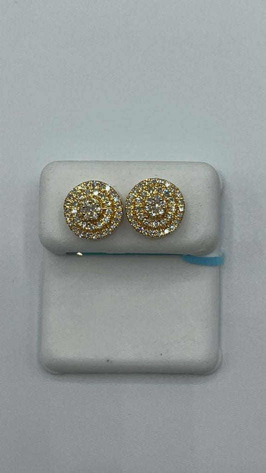 14k yellow gold .52 carat Diamond 9.2mm